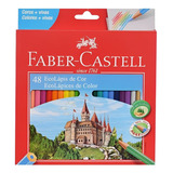 Lápis De Cor Faber Castell Ecolapis 48 Cores Sextavado