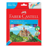 Lápis De Cor Faber Castell Escolar 24 Cores