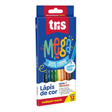Lápis De Cor Mega Soft Color Tris 12 Cores