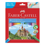 Lápis De Cor Sextavado Ecolápis 48 Cores Faber-castell