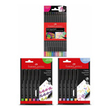 Lápis De Cor Super Soft E Soft Pen Faber Castell Neon Pastel