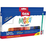 Lapis De Cor Tris Mega Soft Color 60 Cores *super*preço*