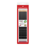 Lápis Grafite Faber-castell 1205 Max Com Borracha 6 Un