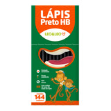 Lapis Grafite Preto Hb Sextavado Caixa 144 Unid Leonora