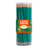 Lápis Grafite Verde Sextavado Com Borracha 72 Unid Leo E Leo