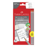Lápis Preto Faber Castell Eco Grip 2001 2b Kit C/ 14 Unid