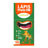 Lápis Preto Hb Sextavado Caixa Com 144 Unidades Leo & Leo
