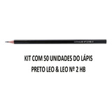 Lápis Preto Leo & Leo Sextavado Hb N2 Caixa C/50 Unidades