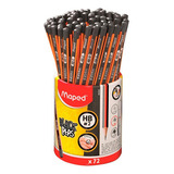 Lapis Preto Triangular Black Peps Hb Maped Pote-72