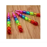 Lapiseira Troca Ponta Colorida 4 Un. Bolinhas De Cristal