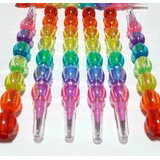 Lapiseira Troca Ponta Colorida 4 Un. Bolinhas De Cristal