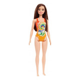 Laranja Biquini Barbie Praia - Mattel