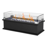 Lareira Ecológica De Mesa Premium 13x21x50,8cm Ukiah Cor Preto