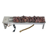 Lareira Interna De Embutir A Gás Império 70cm Fogo&art