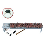Lareira Interna Embutir C/chave A Gás Bella 100cm Fogo&art