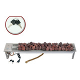 Lareira Interna Embutir C/chave A Gás Império 100cm Fogo&art