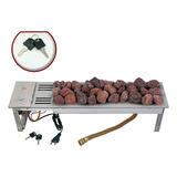 Lareira Interna Embutir C/chave A Gás Império 60cm Fogo&art