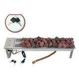 Lareira Interna Embutir C/chave A Gás Império 70cm Fogo&art