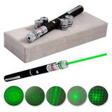 Laser Verde 8000 Mw Caneta + 5 Ponteiras + Estojo + Pil Co12