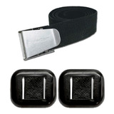 Lastro Para Mergulho - Kit 2 Lastros G + Cinto Fivela Inox