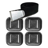 Lastro Para Mergulho - Kit 4 Lastros G + Cinto Fivela Inox