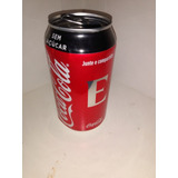 Lata Coca Cola Zero Letra E 350ml Coleção Ler Descrição
