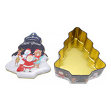 Lata De Doces De Natal Em Forma De Árvore De Natal Vazia