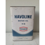 Lata De Oleo Texaco Havoline 5l Antiga. Lata Vazia 