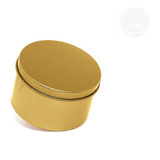 Lata Redonda Metal 7,5x4 C/6 Unid - Decoração