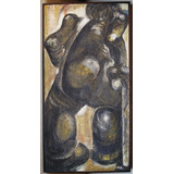 Lauda - Pintura Óleo S/ Eucatex Assinada Emoldurada - Lenach