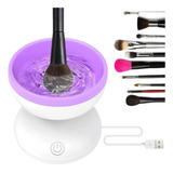Lavador Limpador De Pinceis Maquiagem Automático Elétrico