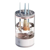 Lavador Pincéis Giratório Usb Automático Lava Seca Armazena 