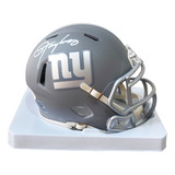 Lawrence Taylor Mini Capacete Autograf. New York Giants Nfl