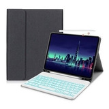 Lazhu Funda Com Teclado Iluminado Para iPad Pro 12 9