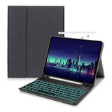 Lazhu Funda Com Teclado Iluminado Para iPad Pro 12 9