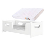 Lbx Moveis Cama Infantil 153x75cm Montessoriana Branca