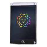 Lcd Writing Tablet Lousa Magica Digital 8,5 Polegadas Apaga Um Clique Colorida Cor Branco