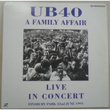 Ld Laser Disc Ub40 1992 A Family Affair Live In Concert, Imp