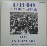 Ld Laser Disc Ub40 1992 A Family Affair Live In Concert, Imp