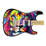 Leao De Juda Lion King Skin Adesivo Guitarra Violao Baixo