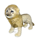 Leão De Pelúcia Realista Animais Safari Decoração 30cm