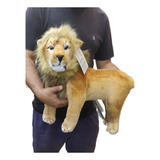 Leão E Tigre Realista Em Pé 55cm - Pelúcia