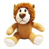 Leão Pelúcia Leo Sentado 20 Cm Caramelo Antialérgico