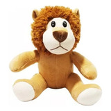 Leão Pelucia Leo Sentado 30 Cm Caramelo Safari Antialergico