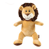 Leão Pelúcia Safari 30cm Macio Urso Decoração Quarto Nicho