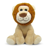 Leãozinho De Pelúcia Safari 25cm Decoração Infantil