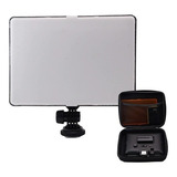 Led Luz Iluminador P/ Dslr E Dv+ Bateria+ Carregador+ Case P/ Fotografia Canon Nikon
