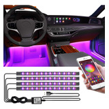 Led Neon Rgb Luz Interno C/controle Acessórios Carro Tuning
