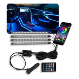 Led Neon Rgb Luz Interno C/controle Acessórios Carro Usb