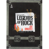 Legends Of Rock Live Concert 3 Dvd Box Collection Novo